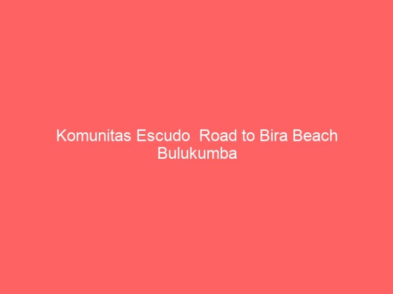 Komunitas Escudo Road to Bira Beach Bulukumba