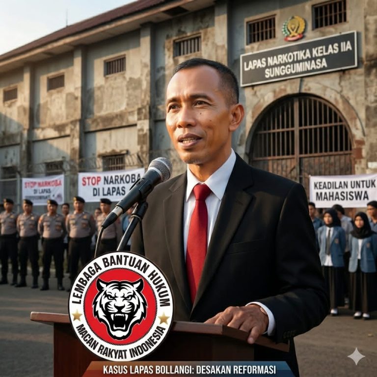 LBH MRI Desak Razia Gabungan dan Tes Urine di Lapas Bollangi Pasca Kericuhan Aksi Mahasiswa
