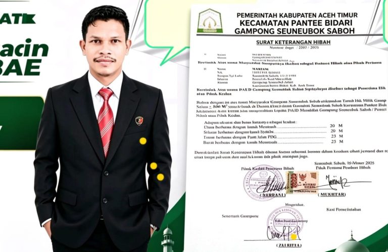 Tanah Meunasah Cukup Izin Pemanfaatan, Hibah Paud Marzatillah Diprotes