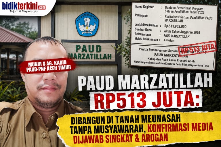Dana Revitalisasi Rp.513 Juta untuk PAUD Marzatillah: Diduga Dibangun di Tanah Meunasah Tanpa Musyawarah Warga