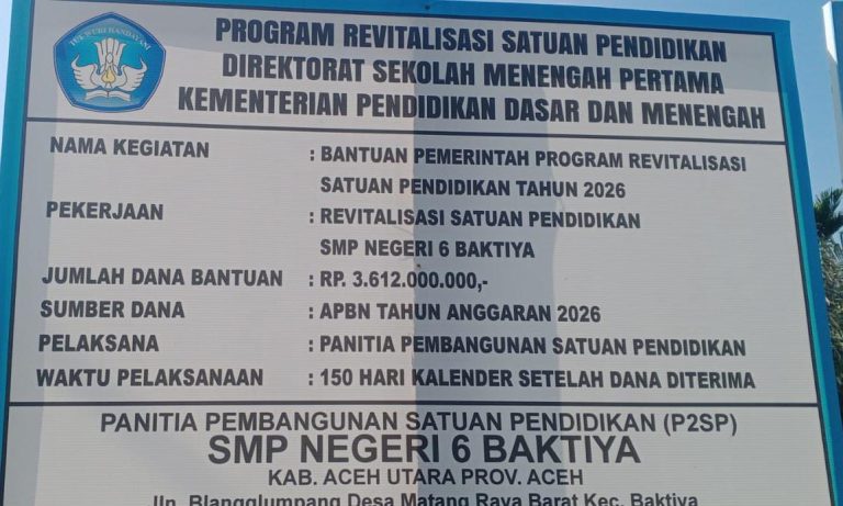 KHAIDIR KEPALA SMPN 6 BAKTIYA MAKI WARTAWAN, KADIS DAN KABID DIK ACEH UTARA TETAP BUNGKAM