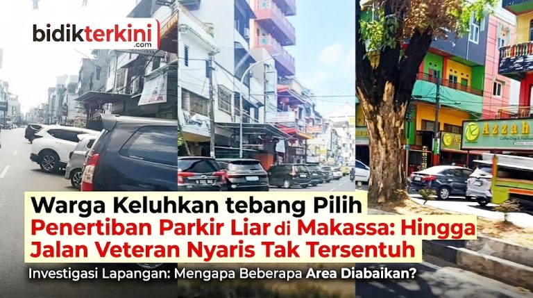 Warga Keluhkan Tebang Pilih Penertiban Parkir Liar di Makassar: Jalan Sulawesi Hingga Veteran Nyaris Tak Tersentuh