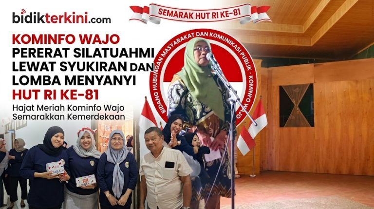 Kominfo Wajo Pererat Silaturahmi Lewat Syukuran dan Lomba Menyanyi HUT RI ke-81